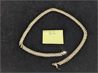 18k over Sterling .01ctw Diamond Accent Necklace