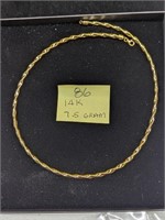 14k Gold 7.5g Necklace