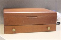 silverware wooden chest