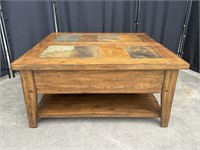 Yaxin Furniture Rustic Lift Top Cocktail Table