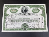 Coty, Inc - Original Stock Certificate - 1945