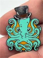 Gentleman Octopus Modern Pin