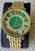 Judith Ripka Emerald Green Cz Ladies Watch Mint N!