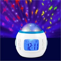 Kqiang Star Nightlight Alarm Clock  Kids Star Proj