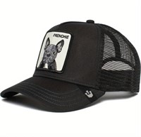 Animal Patch Trucker Hat - "Frenchie"