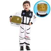 M  Astronaut Costume with Helmet for Kids  Space S