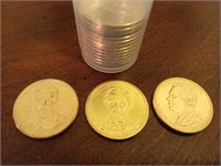 15 presidential dollar coins