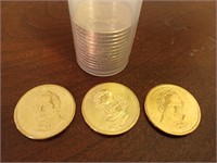 15 presidential dollar coins