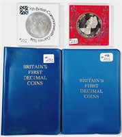 2 sets Britains First Decimal Coins & 2 coins