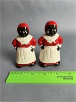 Black Americana Salt and Pepper Shakers