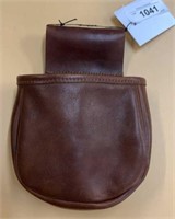 Leather shotgun shell pouch