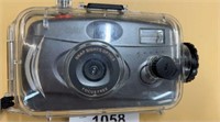 Underwater camera case with camera