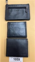 3 leather Wallets