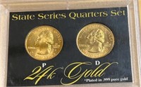 Gold State Series Quarter Set