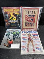JURASSIC PARK, PLAYBOY, TIME AND SPORTS ILLUS.