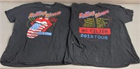 2pc The Rolling Stones No Filter Tour Tee Shirts