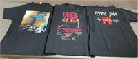3pc 2022 Pearl Jam American Tour Tee Shirts