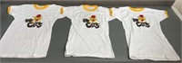 3pc NOS 1970s Go Cats Roller Derby Team Shirts