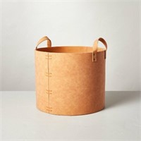 Leather Storage Bin Camel - Hearth & Hand