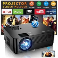 M  ROCONIA 5G WiFi 1080P Projector  15000LM  300 D