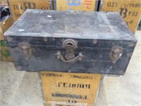 Vintage Metal Storage Trunk