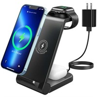 3 in 1 Fast Wireless Charging Station Dock for App