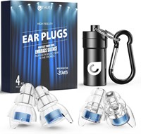 $12  High Fidelity Ear Plugs  2 Pairs  -20 dB