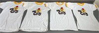 4pc NOS 1970s Go Cats Roller Derby Team Shirts