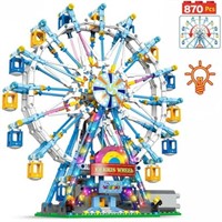 29.6*15*28.8cm  2023 Rotating Ferris Wheel Buildin