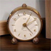 Elgin Mini Travel Alarm Clock - Wind Up