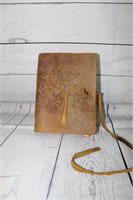 Leather page diary