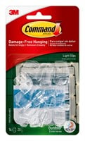 Command Outdoor Light Clips  Clear  Damage Free Ha