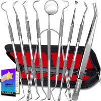 Dental Tools Set  10 Pack - Black