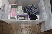 2 Totes of baby clothes and shoes