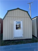 Portable Storage Building w/Loft Metal Door