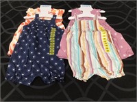 (2) Infant 6M Carter’s 4pc Outfit Sets NWT