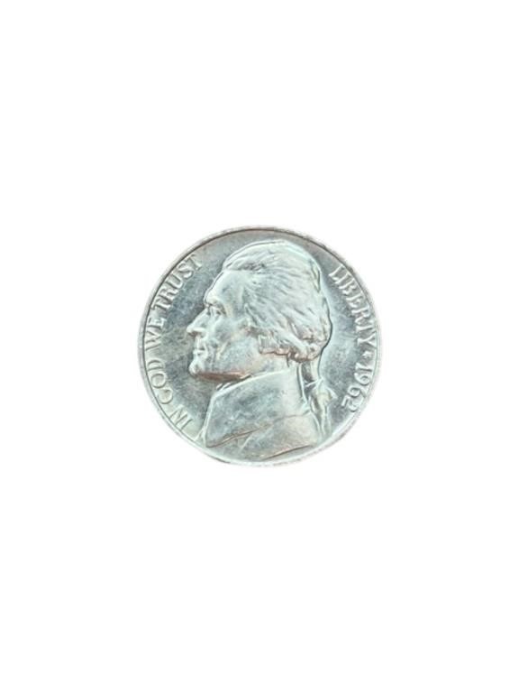 DCAM/GEM 1962 NMMJefferson Monticello Nickel