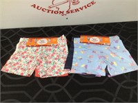 (2) 3 packs Girls 7/8 Cartwheel Shorts New Lot