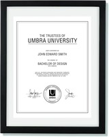 Umbra Floating Frame 8.5x10.5 Inch  Black