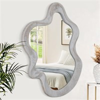 Wooden Wall Mirror  BROWN  22x15