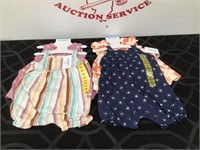(2) Baby 6M Carter’s 4 pieces Summer Clothing NWT