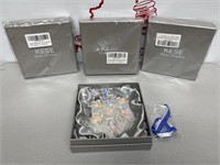 (4) Kese 2023 Annual Snowflake ornaments