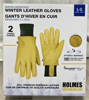 Holmes Men’s Winter Leather Gloves Large