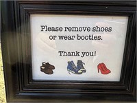 Cloth Booties with Sign