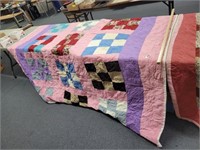 NICE QUILT, SIZE 84" X 84", FEW STAINS