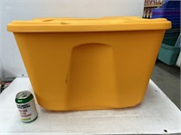 Orange organizer tub