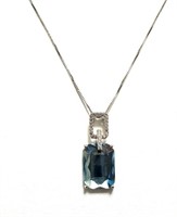 Sterling Silver Austrian Topaz Crystal Set