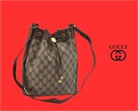 Vintage Gucci GG Web Bucket Bag