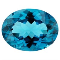 Natural London Blue Topaz 18 X 13 MM {Flawless-VVS