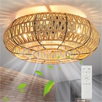 18 Vitnucrol Boho Ceiling Fan with Lights